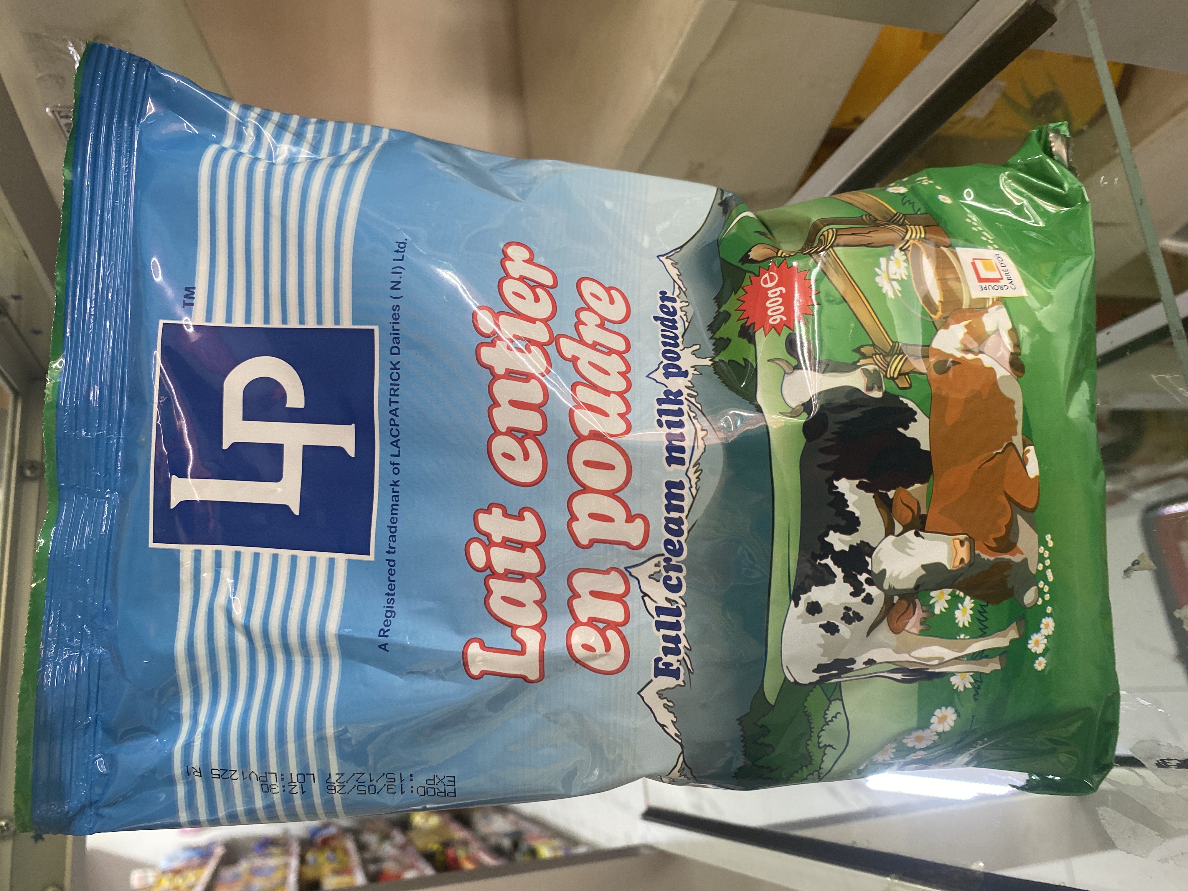 Lait entier en pdre  lp 900g